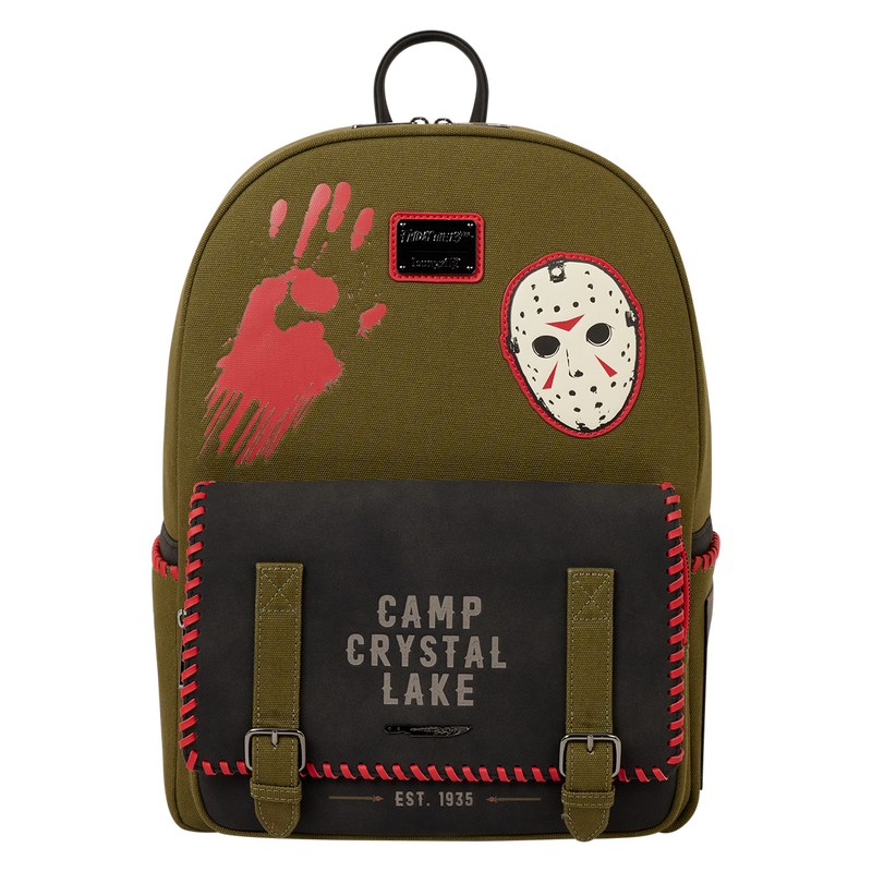 Friday the 13th Camp Crystal Lake Canvas Glow Full-Size Backpack