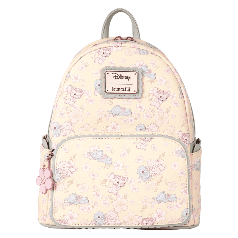 Stitch & Angel Cherry Blossom All-Over Print Mini Backpack
